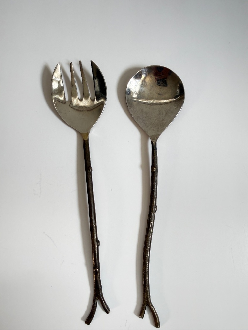 West Elm Twig Salad Serving Pieces